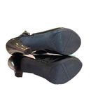 Anne Klein Black Patent Slingback Rockabilly Bow Heels Women’s Size 10M Photo 4