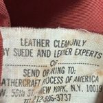 Vintage 70s Burgundy Leather Longline Trench Coat White Whipstitch Western Ranch Red Photo 14