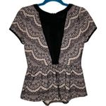 Pookie & Sebastian Stained Glass Peplum Waist Top Photo 3