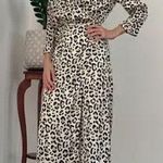 ZARA  Women’s Satin Wrap Midi Dress in Leopard Print Size S Photo 0