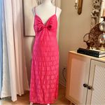 NSR‎ Hot Pink Lace Midi Dress Sleeveless Lined Size L NWOT Size L Photo 1