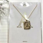 Boutique Gold “A” Initial Necklace –  Letter Pendant (NWT) Photo 1