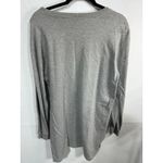 Limited Y2K Solid Gray Long Sleeve Crewneck‎ Pullover Top Size Medium Photo 2