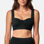 NWT Une Piece Black Bustier Balconette Bikini Top black 14 Photo 0