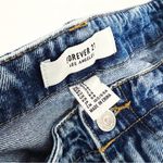 Forever 21 Acid Wash Whiskered Western Yoke Denim Mini Skirt | Size 27 Photo 2