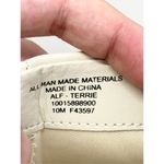 Alfani  Boots Size 10 Cream Square Toe Block Heel‎ Faux Leather Rubber Sole Photo 6