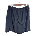 Worthington  Solid Black Y2K‎ Pleated Pull-On Casual Shorts Women's Plus Size 14 Photo 1