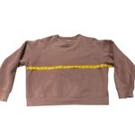 Girlfriend Collective Crop Casual Brown Sustainable Oversized Sweatshirt M Photo 4
