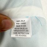 Lavender Brown  Silk Ruched Mini Dress Size Small Aqua Blue Lined Cocktail Photo 6