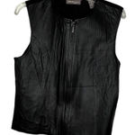 Valerie Stevens Valerie Separates Petite Leather & Wool Black‎ Vest Photo 0
