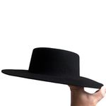 Gigi‎ Pip Black Dahlia Boater Hat XS Womens Size 55 Youth Large Photo 3