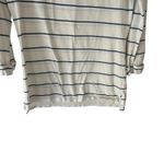 Patagonia Women's Size Small White Blue Striped 3/4 Sleeve Top Photo 2
