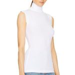 Norma Kamali NWT Slim Fit Sleeveless Turtleneck Top in Snow White, size M Photo 1