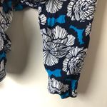 Stylus Womens High Low Printed 3/4 Sleeve Blouse Sz L Blue Size L Photo 3