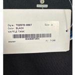Tail Tech Waffle Tank Top Black Teal & White Edges Performance Fabric M NWT Size M Photo 7