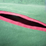 Hezardastan Green and Red reversible‎ open front blazer Photo 7