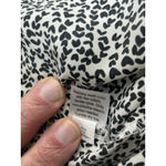 Nine West Womans Long Sleeve Blouse 1x black White Hidden Button Up Photo 4