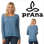 prAna  Women's Parker Sweater Open Knit Dusty Skies Photo 1