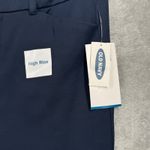 Old Navy  Pixie Pants Cropped Career Casual‎ Trousers Blue Secret Slim Pocket Photo 5