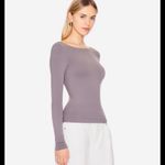 Intimately FP Low Back Seamless Long Sleeve light grey nwot $58 revolve casual Gray Photo 2