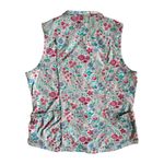 Duluth Trading Heirloom Floral Gardener Chore Vest Size Large Gray Photo 2