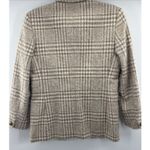 Pendleton  Women's Blazer 70s Womens's Size 6 Petite 100% Wool Tan Plaid Vintage Photo 8