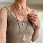 Golden Bubble Letter “C” Rhinestone Embellished Pendant, Chunky Initial Bling Gold Photo 5