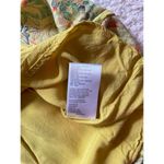 Urban Outfitters UO Bettie Twist Front Yellow Floral V-Neck Mini Dress Size M Hippie Boho Retro Photo 5