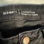 Old Navy  Mid Rise Rockstar Jeans Black Wash Size 8P Photo 5