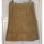 August Silk  Vintage Logic genuine leather stitch detail skirt 4 Photo 2