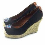 NFL  Titans Team Black & Brown Leather Wedges Photo 2
