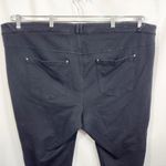 Lane Bryant Plus Size 28 Capri Pants Black Knit Solid Cotton Stretch 661 Photo 5