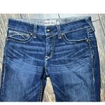 Ariat Real Denim Womens Straight Leg Low Rise Jeans Dark Wash Size 30R Western Photo 2