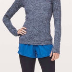 Lululemon Cypress Kiss Long Sleeve Shirt Fusion Jacquard Black Violet Size 6 Photo 0