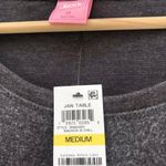 Jenni long Sleeve Lounge Wear Pajama Top M Medium Nachos And Chill Gray NWT Photo 3