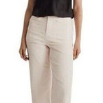 Madewell  Emmett Wide Leg High Waist Corduroy Pants Size 33 Antique Cream NEW Photo 0