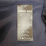 Aritzia Sunday Best Wrap Dress 6 Savoy Cherry Print Navy Blue Ruffle Feminine Photo 11