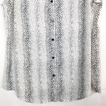 Adrianna Papell  Snake Print Top Large Casual Workwear Contemporary Feminine Photo 3