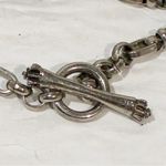 Juicy Couture  Vintage Silver Tone Link Crown Toggle Bracelet Photo 5