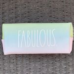 Rae Dunn Pastel Blue Green Purple Zipper Cosmetic Bag Photo 1