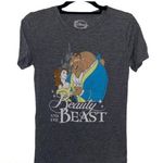 Disney Beauty & the Beast Gray Graphic Tee Size Small Juniors Photo 0