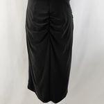 Laundry by Shelli Segal New One Shoulder Side Slit Gathered Dress Black Size 8 Photo 14