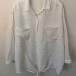 Lush Clothing Lush Dandelion tie top 3/4 sleeve collared button down women’s shirt size XXL Photo 0
