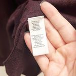 Loft Lightweight Maroon Beaded Long Sleeve Acrylic And Wool Blend V Neck Top Photo 5