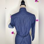 J.Crew  Chambray Belted Dark Wash Shirt Dress Size Extra Small Photo 14