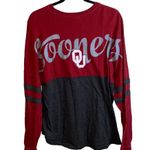Pressbox  OU Sooners Crimson & Black/Gray  Long Sleeve Oversized Top Photo 1