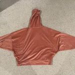 American Eagle Outfitters Pink Velvet Hoodie Photo 1