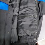 American Eagle Womens Puffer Jacket Size Small Black Multi Cropped Coat Cozy Y2K Photo 7