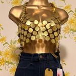 Gold Chainmail Women Top one size Photo 0