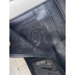 Brighton Black Leather Wallet Embossed Heart Details Croc Flap Convertible Photo 5